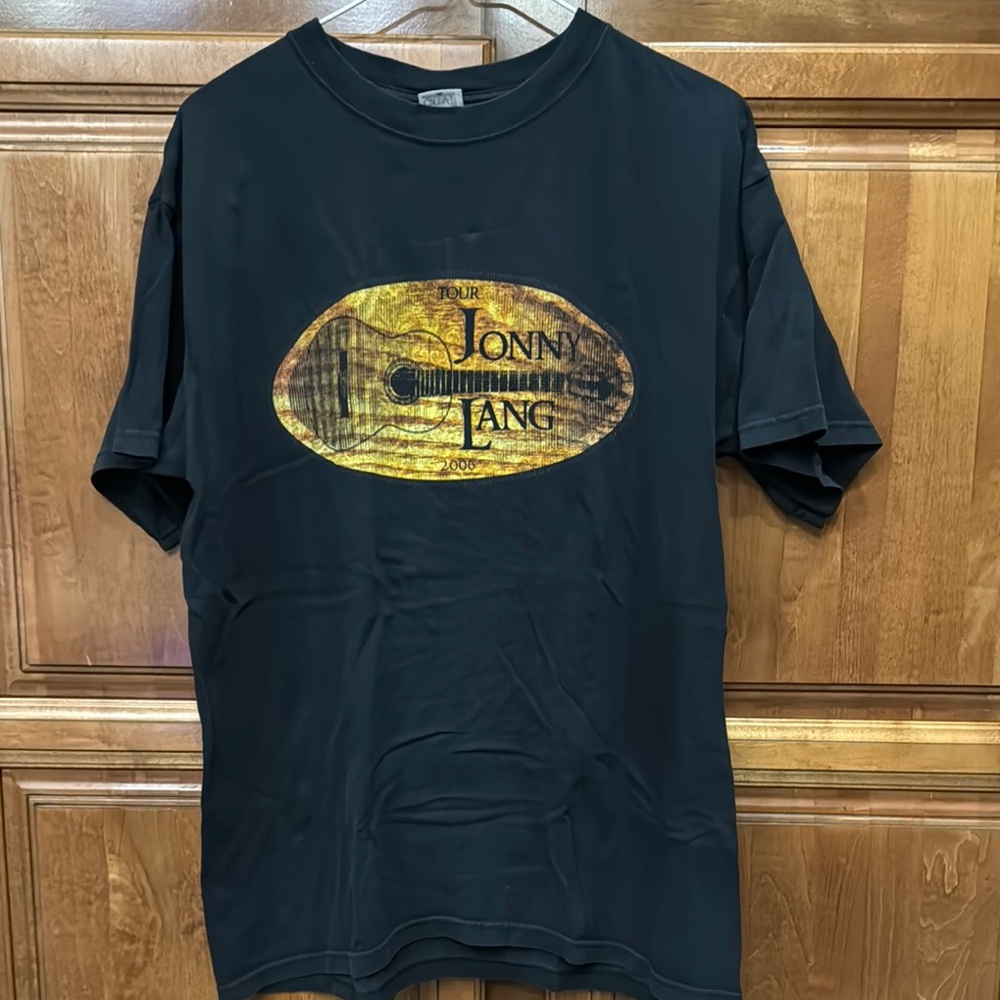 Anvil Black Cotton T-Shirt Jonny Lang Tour 2006